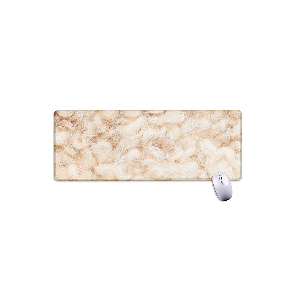 Sheepskin Print Extended Mouse Pad
