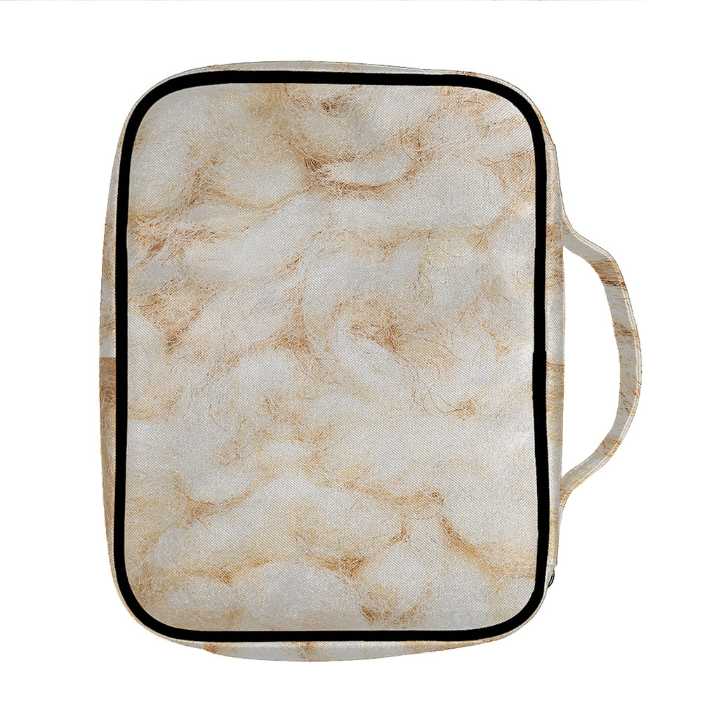 Sheepskin Print Front Pocket Bible Bag