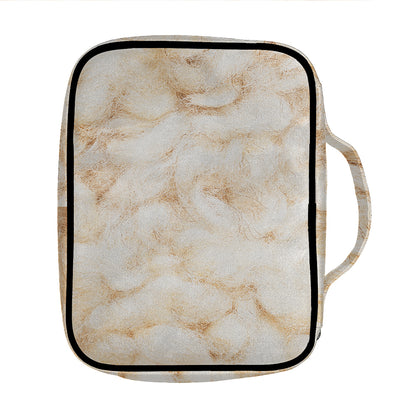 Sheepskin Print Front Pocket Bible Bag