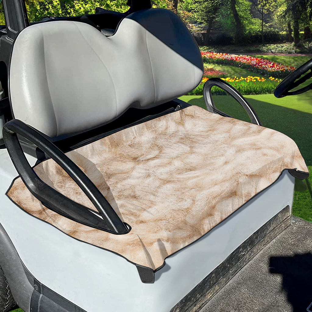 Sheepskin Print Golf Cart Seat Cover