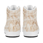 Sheepskin Print High Top Leather Sneakers