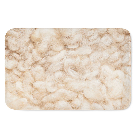 Sheepskin Print Indoor Door Mat