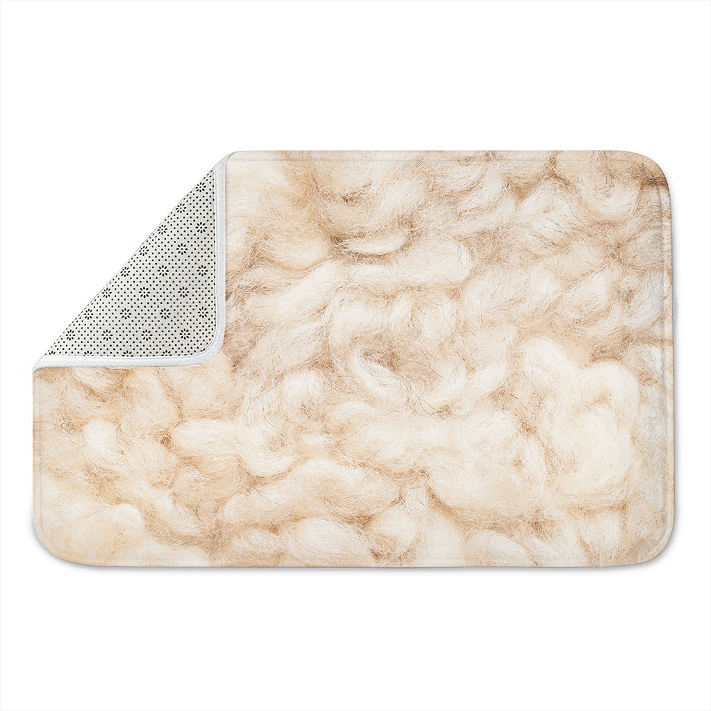 Sheepskin Print Indoor Door Mat