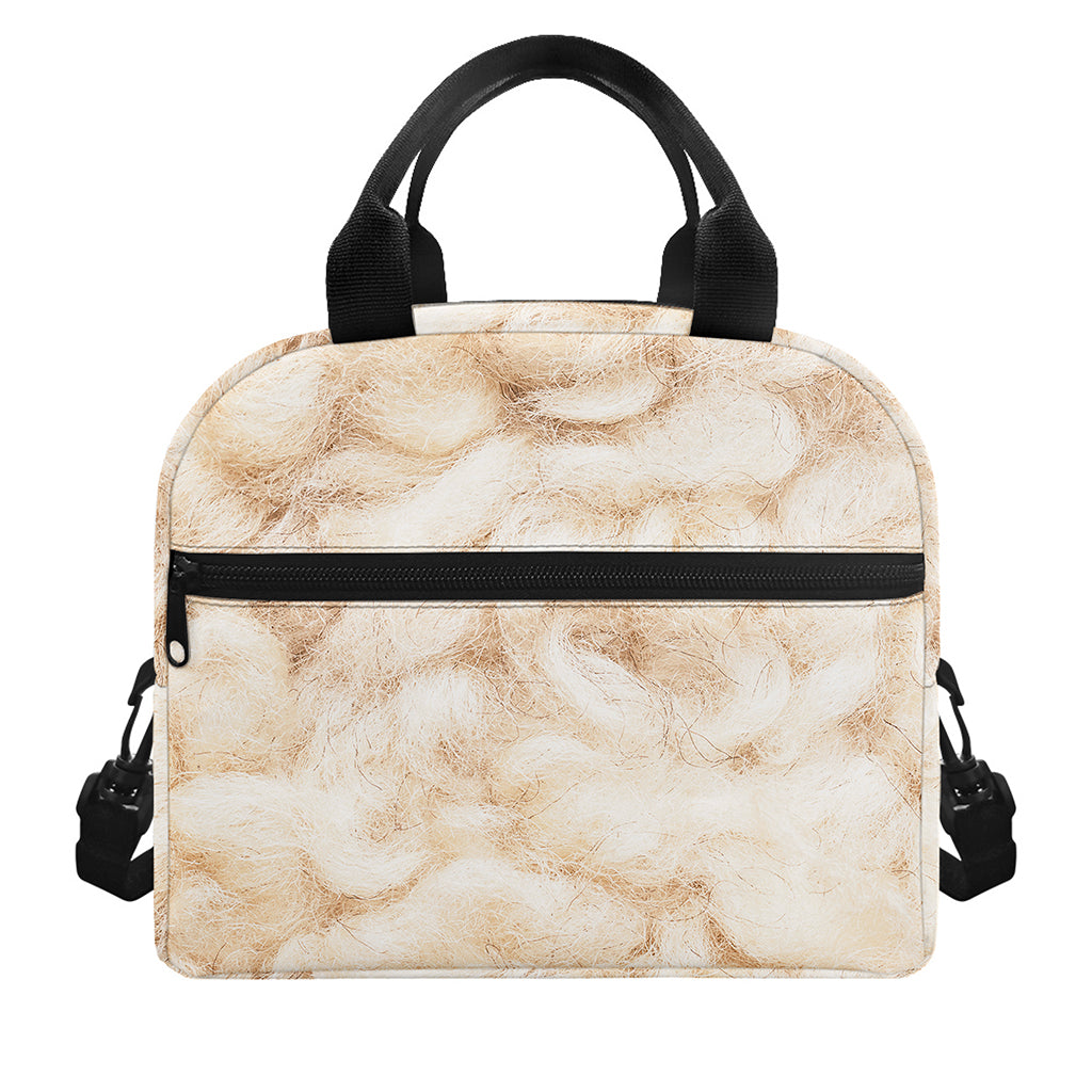 Sheepskin Print Insulated Lunch Bag