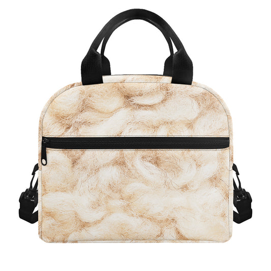 Sheepskin Print Insulated Lunch Bag