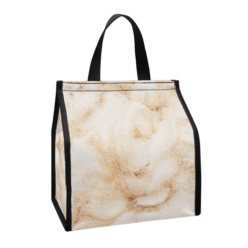Sheepskin Print Insulated Lunch Tote