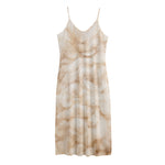 Sheepskin Print Jersey Midi Cami Dress