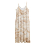 Sheepskin Print Jersey Midi Cami Dress
