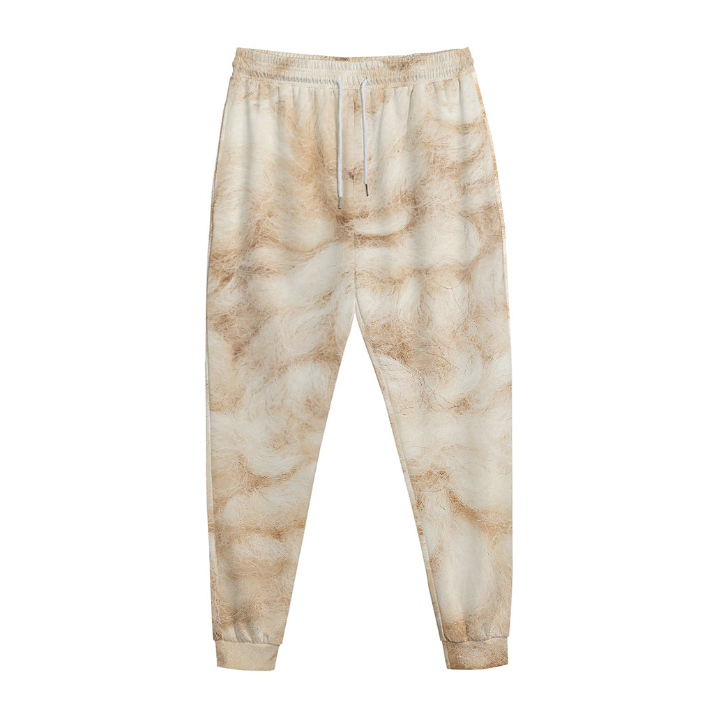 Sheepskin Print Jogger Pants