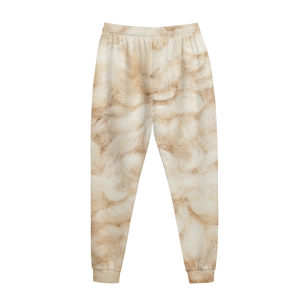 Sheepskin Print Jogger Pants