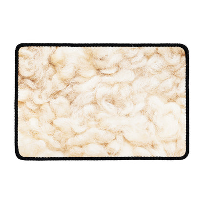 Sheepskin Print Kitchen Mat