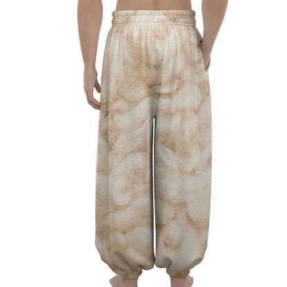 Sheepskin Print Lantern Pants