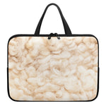 Sheepskin Print Laptop Sleeve With Handle