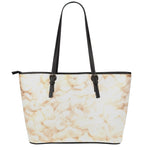 Sheepskin Print Leather Tote Bag