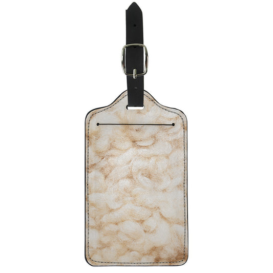 Sheepskin Print Luggage Tag