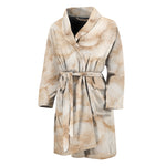 Sheepskin Print Men's Bathrobe