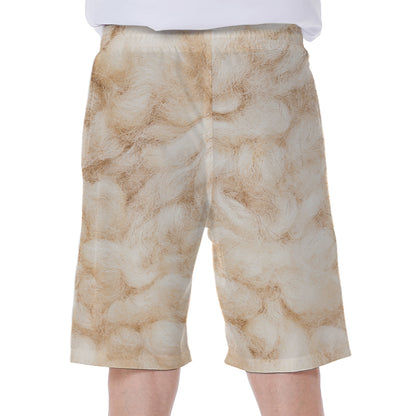 Sheepskin Print Men's Beach Shorts