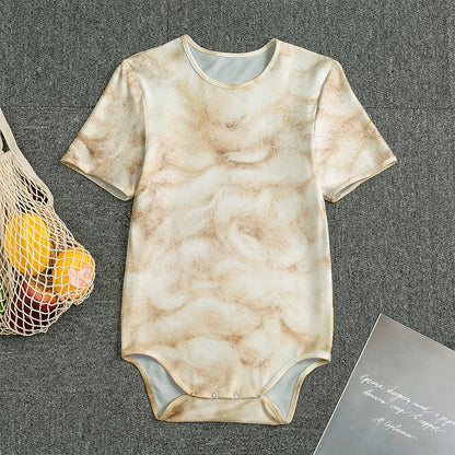 Sheepskin Print Men's Bodysuit