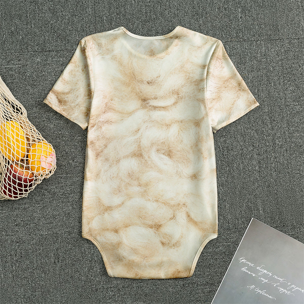 Sheepskin Print Men's Bodysuit