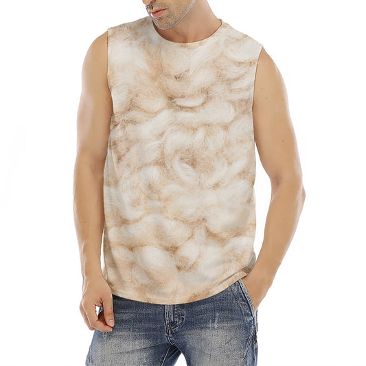 Sheepskin Print Men's Fitness Tank Top