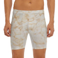 Sheepskin Print Men's Long Boxer Briefs