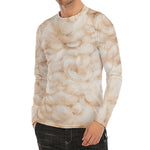 Sheepskin Print Men's Long Sleeve Rash Guard
