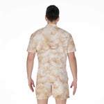 Sheepskin Print Men's Rompers