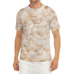Sheepskin Print Men's Short Sleeve Rash Guard