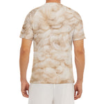 Sheepskin Print Men's Short Sleeve Rash Guard