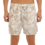 Sheepskin Print Men's Split Running Shorts