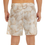 Sheepskin Print Men's Split Running Shorts