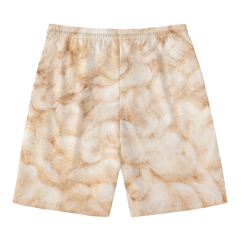Sheepskin Print Men's Swim Trunks