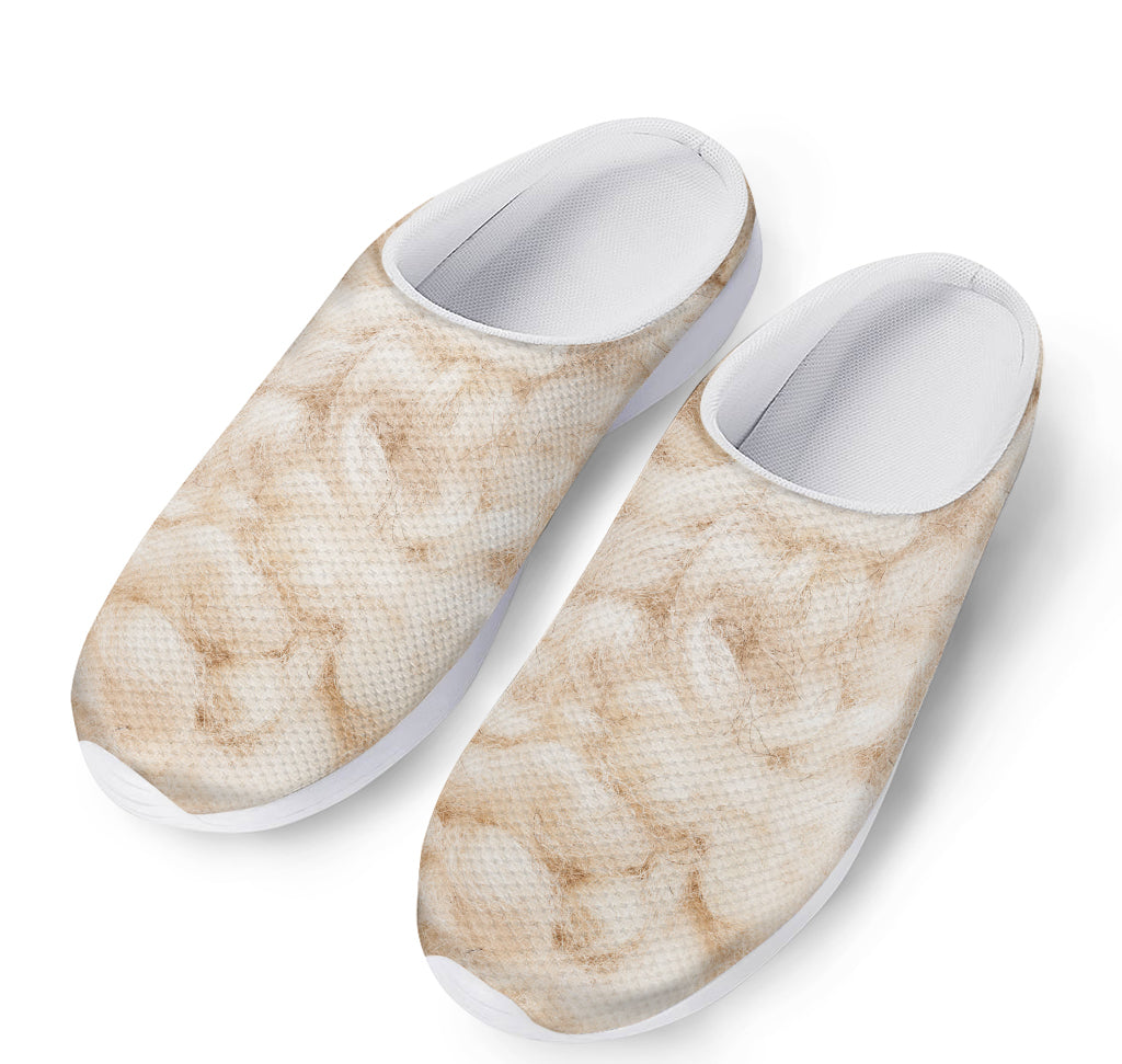 Sheepskin Print Mesh Casual Shoes