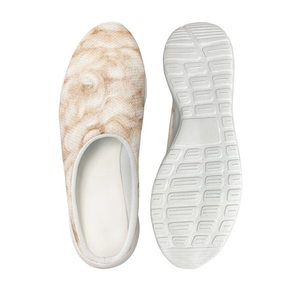 Sheepskin Print Mesh Casual Shoes