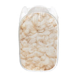 Sheepskin Print Mesh Laundry Hamper