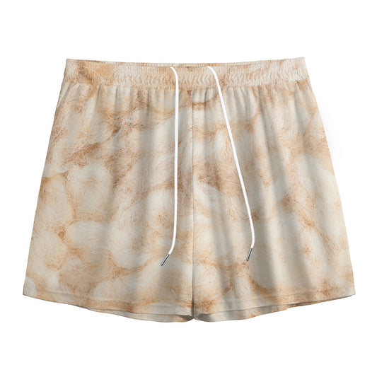Sheepskin Print Mesh Shorts