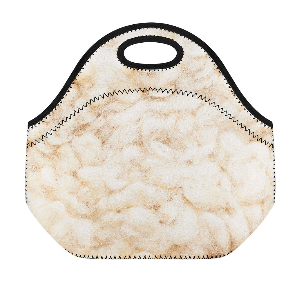 Sheepskin Print Neoprene Lunch Bag