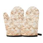 Sheepskin Print Oven Mitts