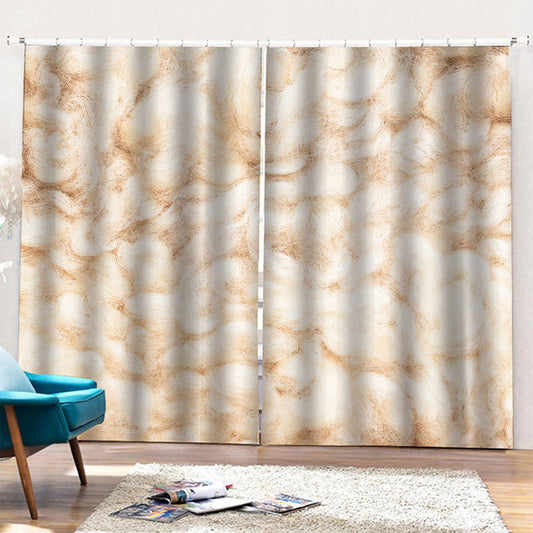 Sheepskin Print Pencil Pleat Curtains