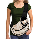 Sheepskin Print Pet Sling Carrier