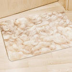 Sheepskin Print Polyester Doormat