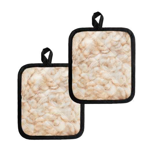 Sheepskin Print Pot Holders