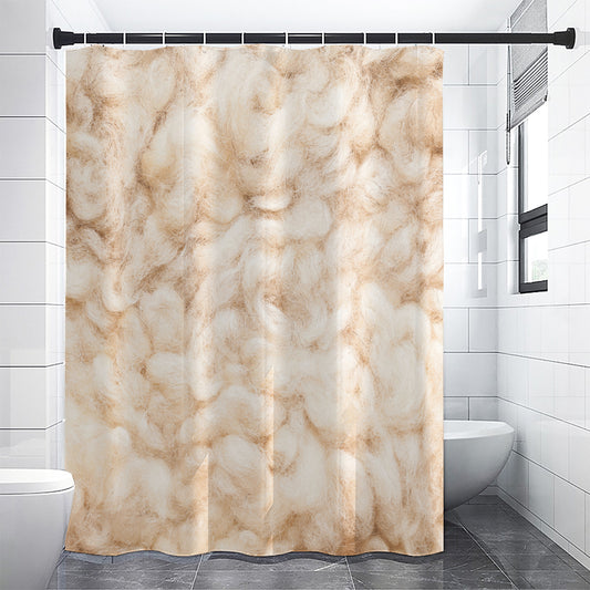Sheepskin Print Premium Shower Curtain