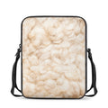 Sheepskin Print Rectangular Crossbody Bag