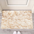 Sheepskin Print Rubber Doormat