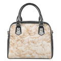 Sheepskin Print Shoulder Handbag