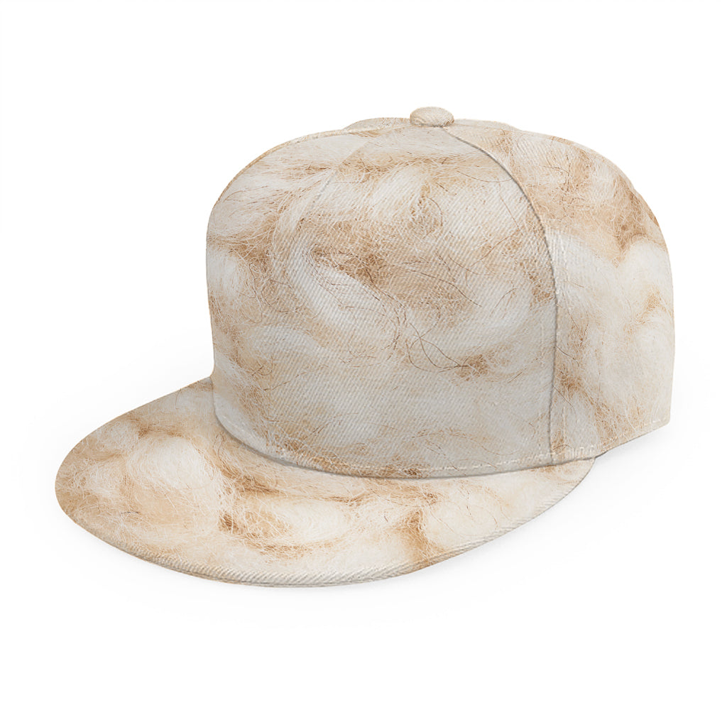 Sheepskin Print Snapback Cap
