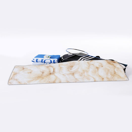 Sheepskin Print Sports Towel