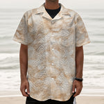 Sheepskin Print Textured Short Sleeve Shirt