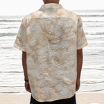 Sheepskin Print Textured Short Sleeve Shirt